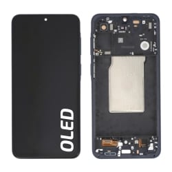 Ecran OLED avec châssis Galaxy A57 5G - Bleu photo 1