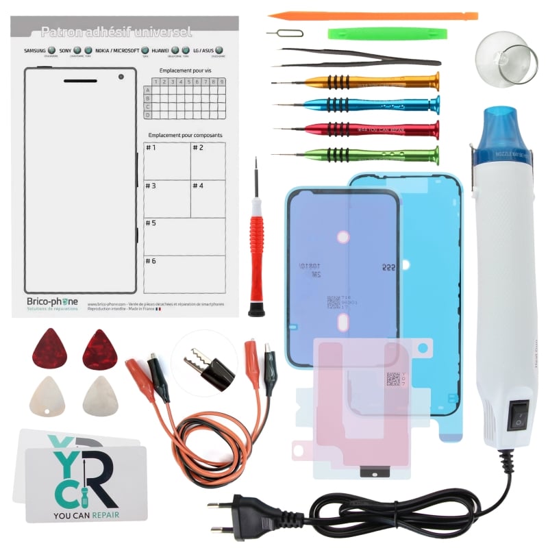 Kit de réparation avec décapeur thermique pour iPhone 17 Pro Max photo 1