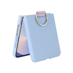 Coque Ring Samsung Galaxy Z Flip 8 - Bleu Lavande photo 3