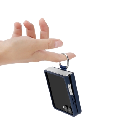 Coque Ring Samsung Galaxy Z Flip6 - Bleu Lavande photo 1