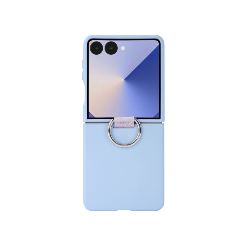 Coque Ring Samsung Galaxy Z Flip7 - Bleu Lavande photo 2