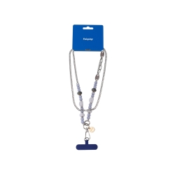 Chaîne longue Sabina pour smartphone - Bleu Marine photo 1