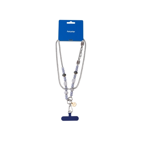 Chaîne longue Sabina pour smartphone - Bleu Marine photo 1