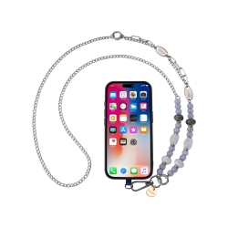 Chaîne longue Sabina pour smartphone - Bleu Marine photo 4