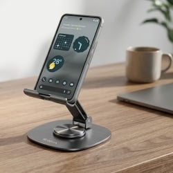 Support de bureau pliable 360° Kintone Series - Gris - Devia photo 5