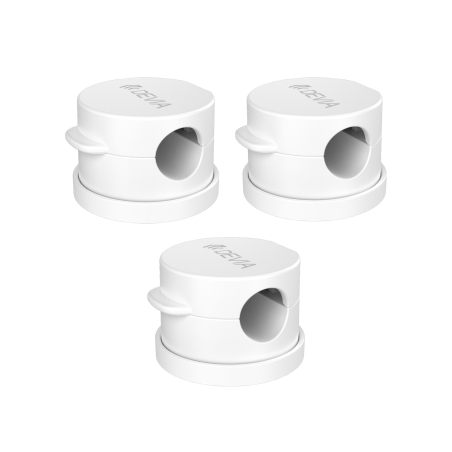 Kit de 3 organisateurs magnétiques de câbles Lite1 360° - Blanc - Devia photo 2