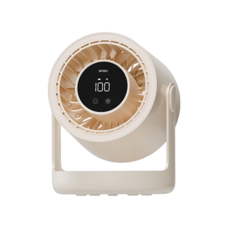 Ventilateur bureau Hurricane avec lumière ambiante - Blanc - Wiwu photo 2