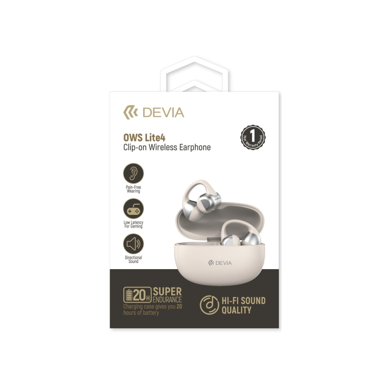 Ecouteurs OWS Lite4 - Beige - Devia photo 1