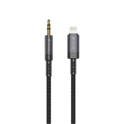 Câble lightning vers jack (1m) iPhone - Noir - Devia photo 2