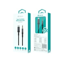 Câble adaptateur audio USB-C vers Jack 3,5mm - Noir - Devia photo 1