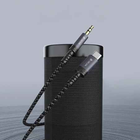 Câble adaptateur audio USB-C vers Jack 3,5mm - Noir - Devia photo 4