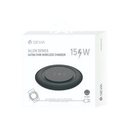 Chargeur sans fil Qi Allen Series - Noir - Devia photo 1
