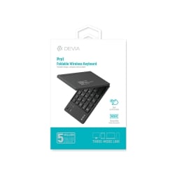 Clavier Bluetooth pliable avec pavé tactile QWERTY Pro1 - Noir - Devia photo 1