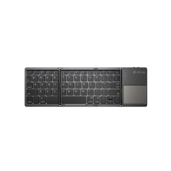 Clavier Bluetooth pliable avec pavé tactile Ultra1 - Gris - DEVIA photo 2