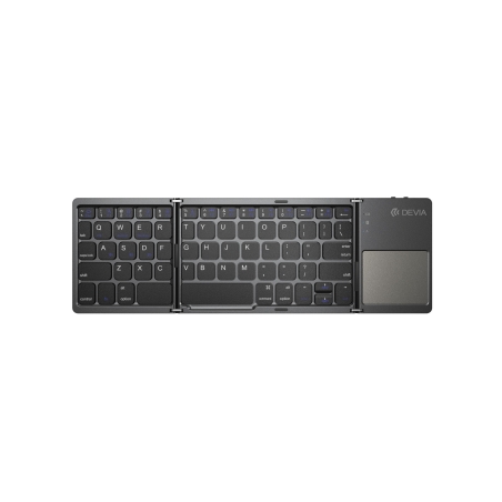 Clavier Bluetooth pliable avec pavé tactile Ultra1 - Gris - DEVIA photo 2