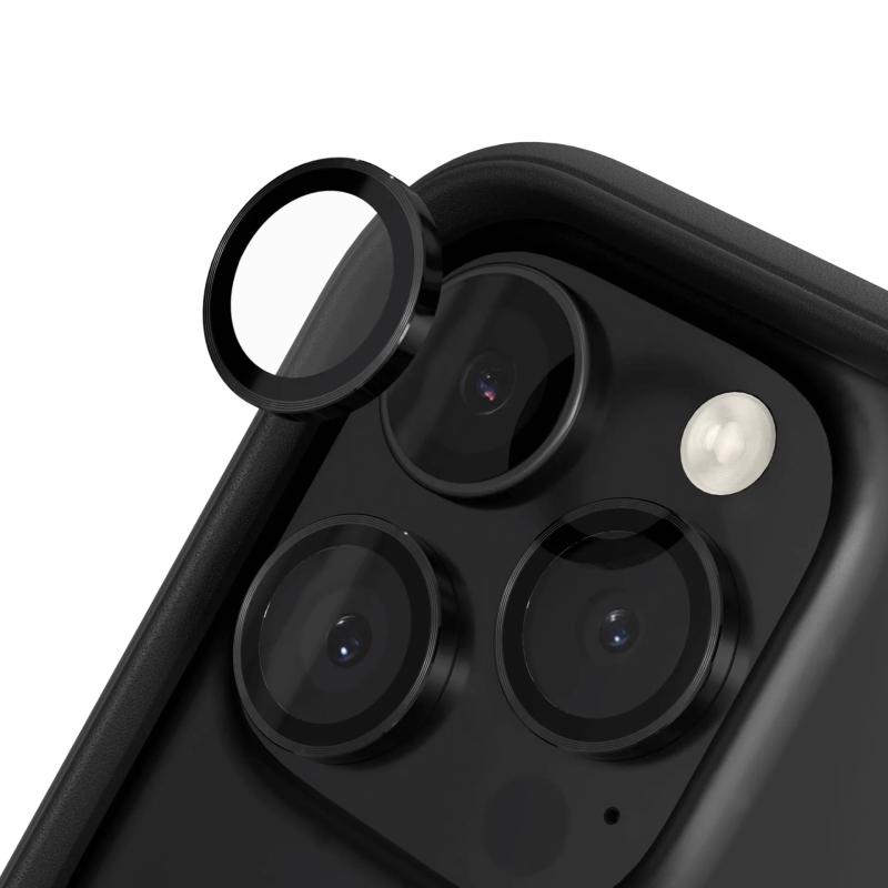 Protection caméra iPhone 16 Pro et 16 Pro Max - Noir - Rhinoshield photo 2