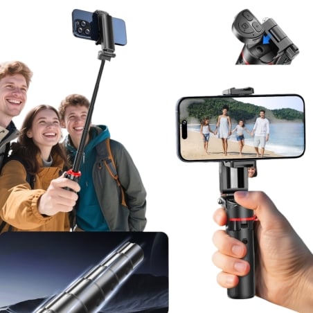 Perche à selfie Pro2 avec trépied intégré - DEVIA photo 1