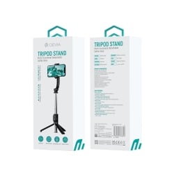 Perche à selfie avec trépied Bluetooth C10 - Noir - Devia photo 1