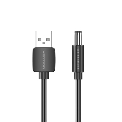 Câble d\'alimentation USB-A vers Jack DC 3,5 mm - Noir - Vention photo 3