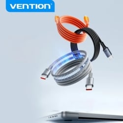 Câble magnétique USB-C vers USB-C - Orange - Vention photo 1