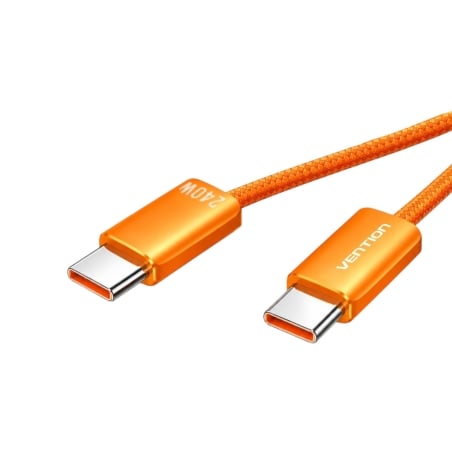 Câble magnétique USB-C vers USB-C - Orange - Vention photo 2
