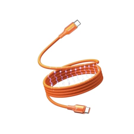 Câble magnétique USB-C vers USB-C - Orange - Vention photo 3
