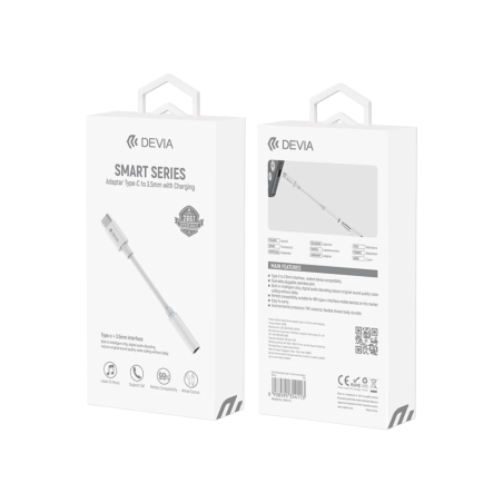 Adaptateur audio USB-C vers Jack 3.5mm pour appareils USB-C - Blanc photo 1