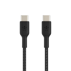 Câble BoostCharge tressé USB-C vers USB-C - Noir - Belkin photo 2