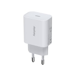 Chargeur secteur USB-C 25W Torino - Universel - Blanc photo 2