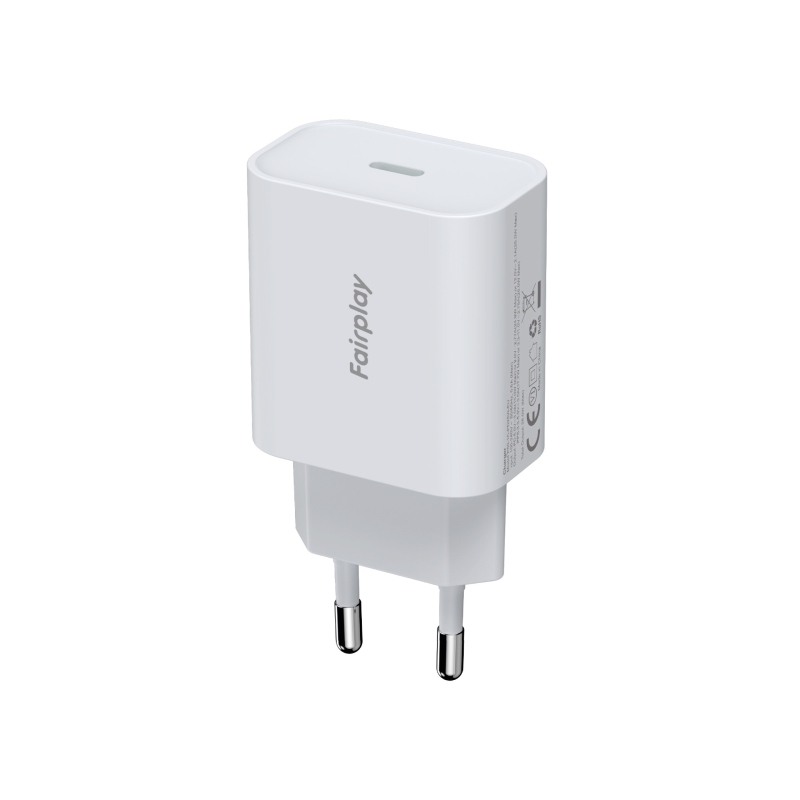 Chargeur secteur USB-C 25W Torino - Universel - Blanc photo 2