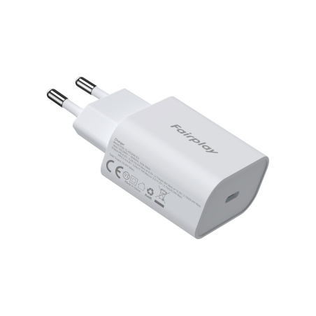 Chargeur secteur USB-C 25W Torino - Universel - Blanc photo 3