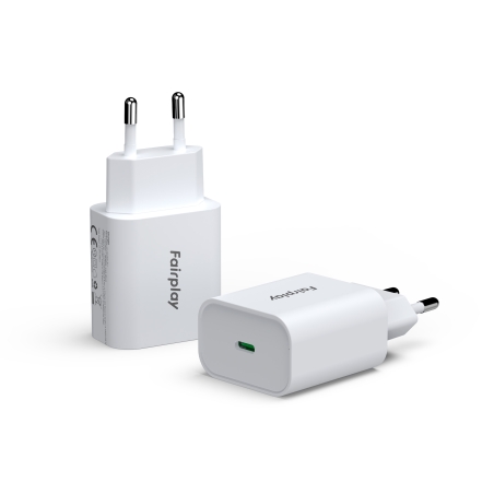 Chargeur secteur USB-C 25W Torino - Universel - Blanc photo 6