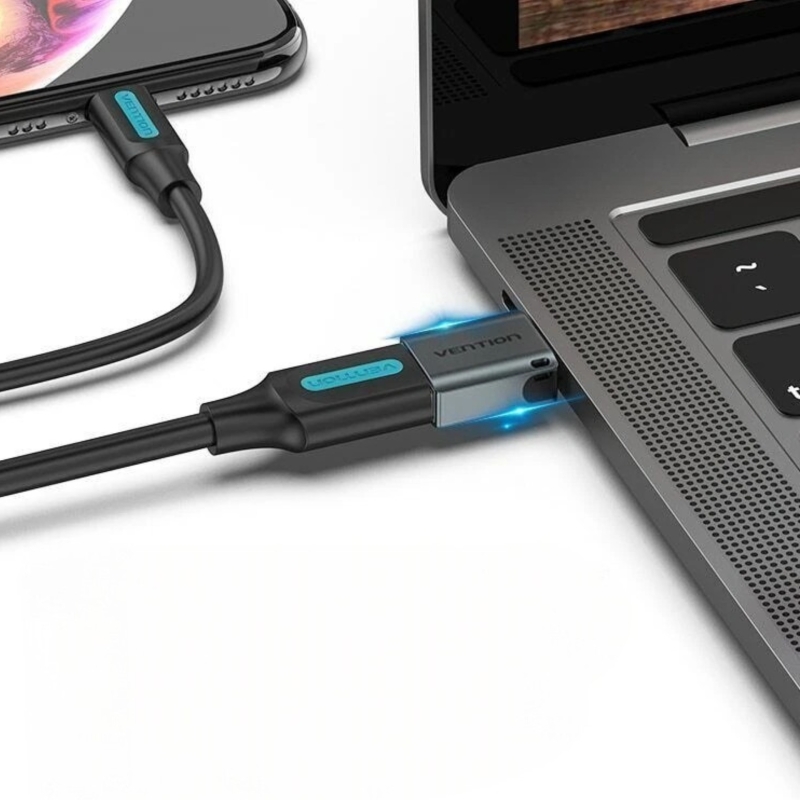 Adaptateur OTG USB-C mâle vers USB-A femelle - Gris - Vention photo 1