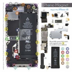 Patron magnétique d'aide au montage pas à pas pour iPhone 4S photo 2