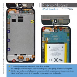Patron magnétique d'aide au montage pas à pas pour iPod Touch 4 photo 2