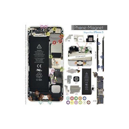 Patron magnétique d'aide au montage pas à pas pour iPhone 5 photo 2