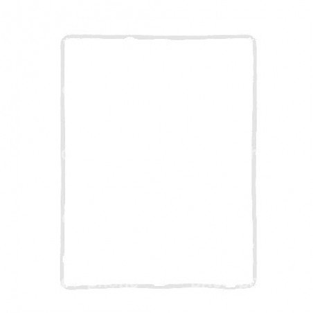 Joint blanc (contour de la vitre) autocollant pour iPad 4 photo 2