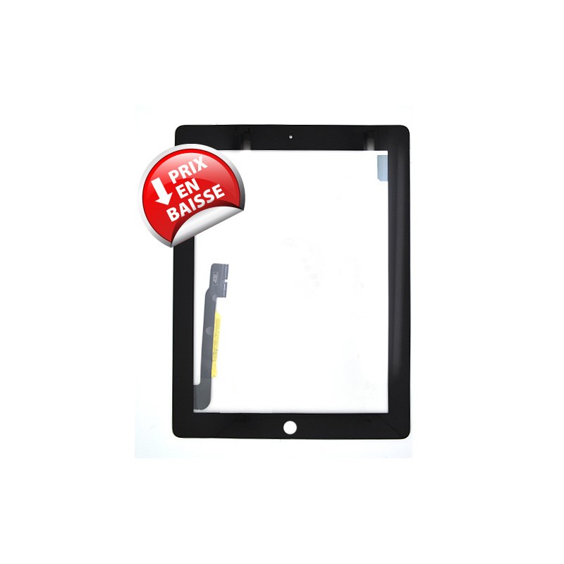 Vitre tactile standard noire pour iPad 3 et 4 photo 2