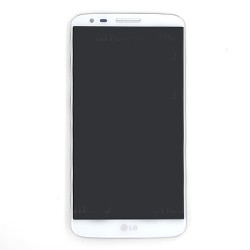 Bloc écran avec châssis (vitre et LCD) pour LG Optimus G2 BLANC photo 2
