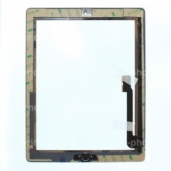 Vitre tactile noire prémontée pour iPad 3 qualité standard photo 3