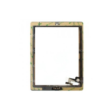 Vitre tactile noire prémontée pour IPad 2 qualité STANDARD photo 3