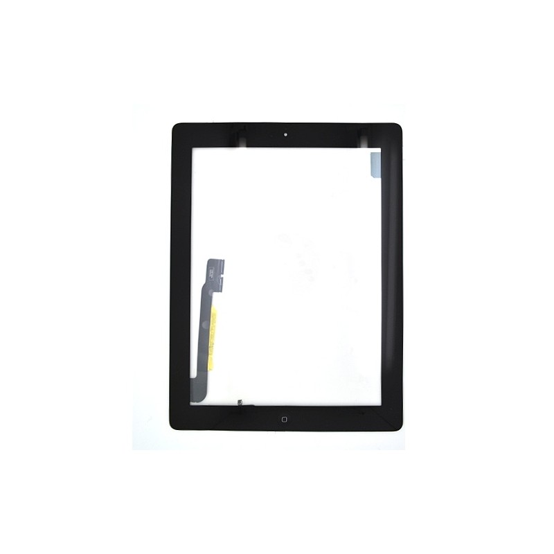 Vitre tactile noire prémontée pour iPad 4 qualité standard photo 2