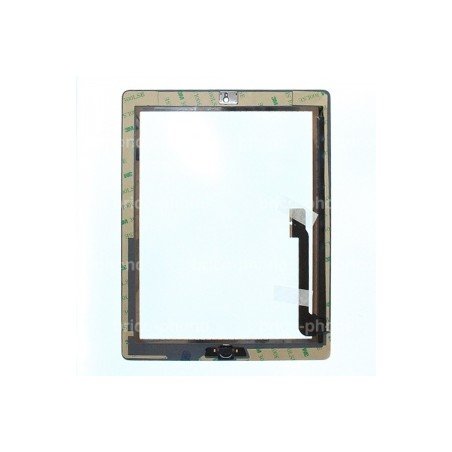 Vitre tactile noire prémontée pour iPad 4 qualité standard photo 3