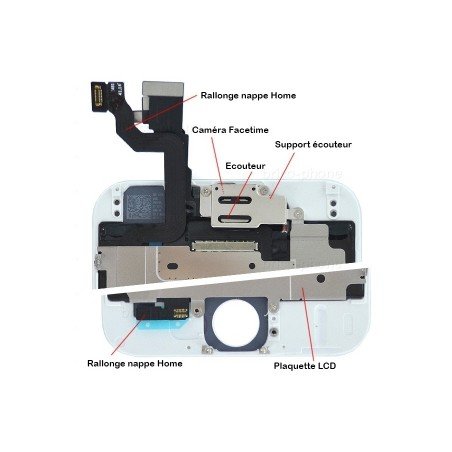 Ecran BLANC iPhone 6 RAPPORT QUALITE / PRIX pré-assemblé photo 3