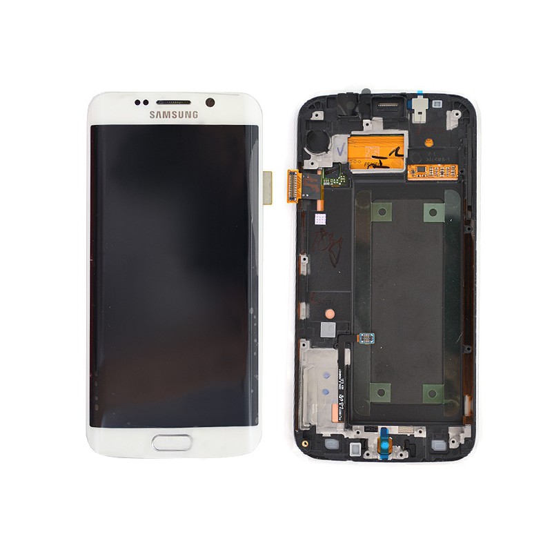 Ecran Amoled BLANC et vitre prémontés pour Samsung Galaxy S6 Edge photo 2