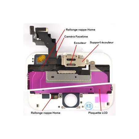 Ecran BLANC iPhone 6 PLUS RAPPORT QUALITE / PRIX pré-assemblé photo 5