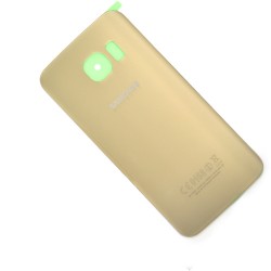 Vitre arrière Gold pour Samsung Galaxy S6 Edge photo 2