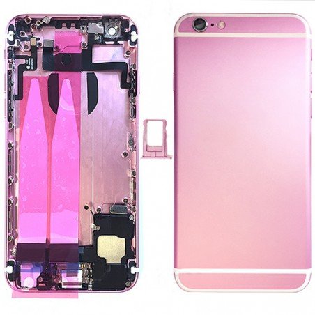 Coque arrière Rose pour iPhone 6 complète photo 2