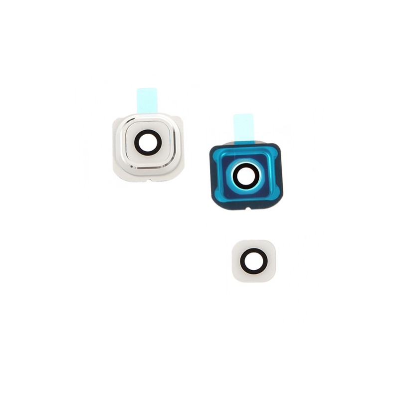 Lentille de protection caméra BLANC pour Samsung Galaxy S6 Edge photo 2