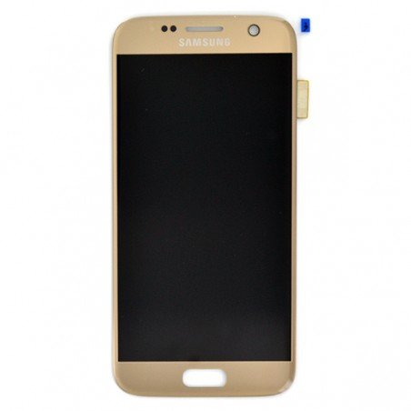Ecran Amoled et vitre prémontés pour Samsung Galaxy S7 Or photo 2